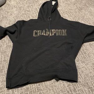 Black Champion hoodie size L new